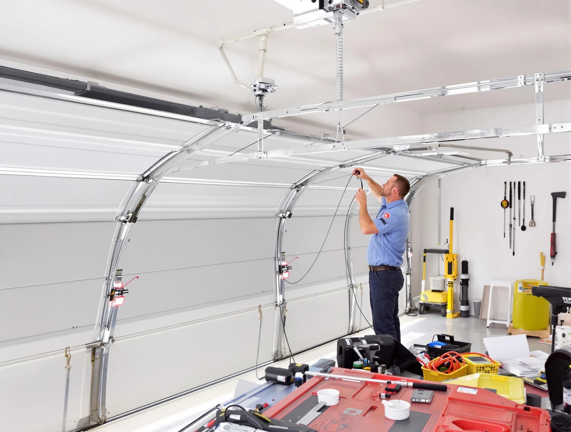 Garage door cable repair service by Hampton Garage Door Repair in Hampton