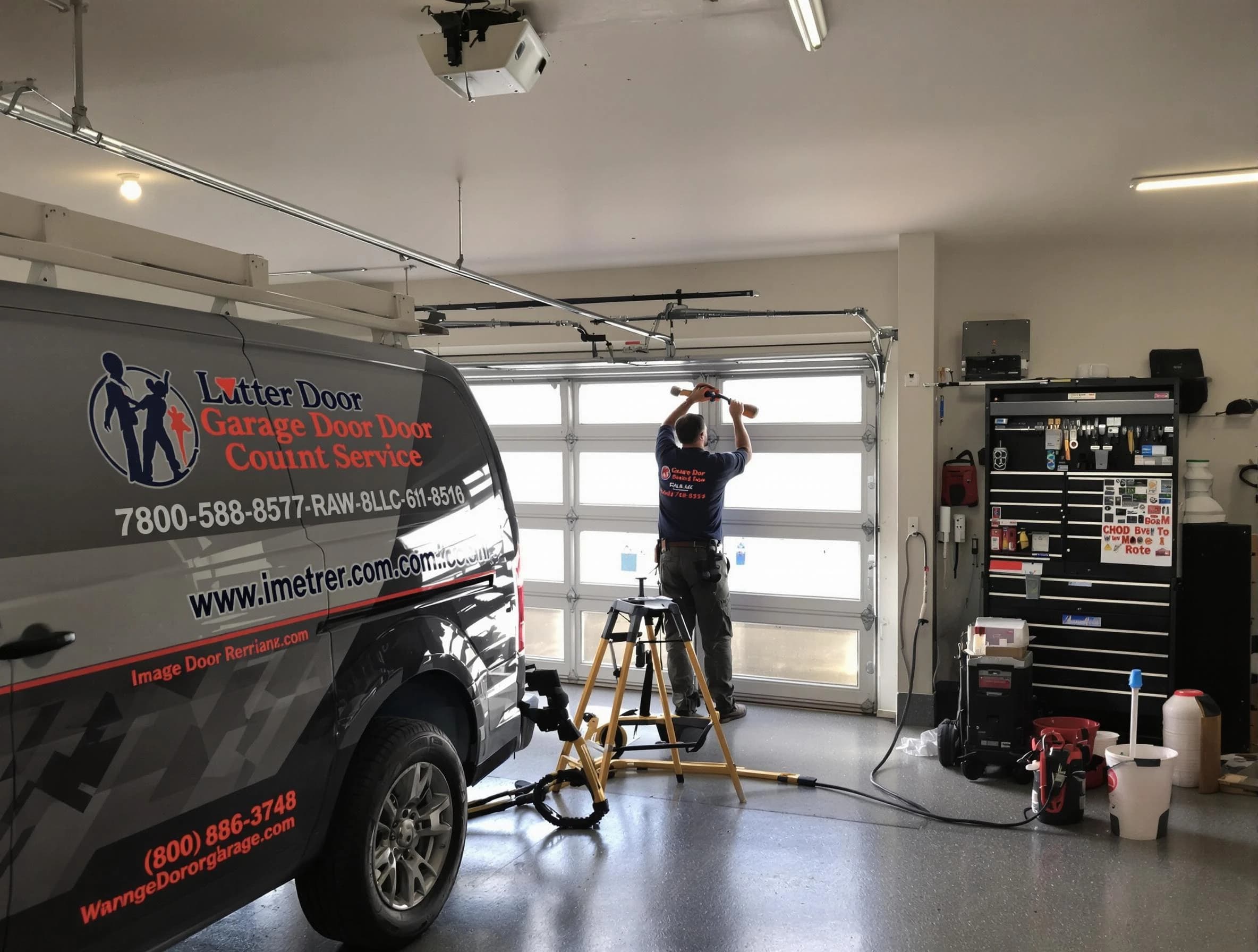 Hampton Garage Door Repair rapid response team performing same-day repair in Hampton