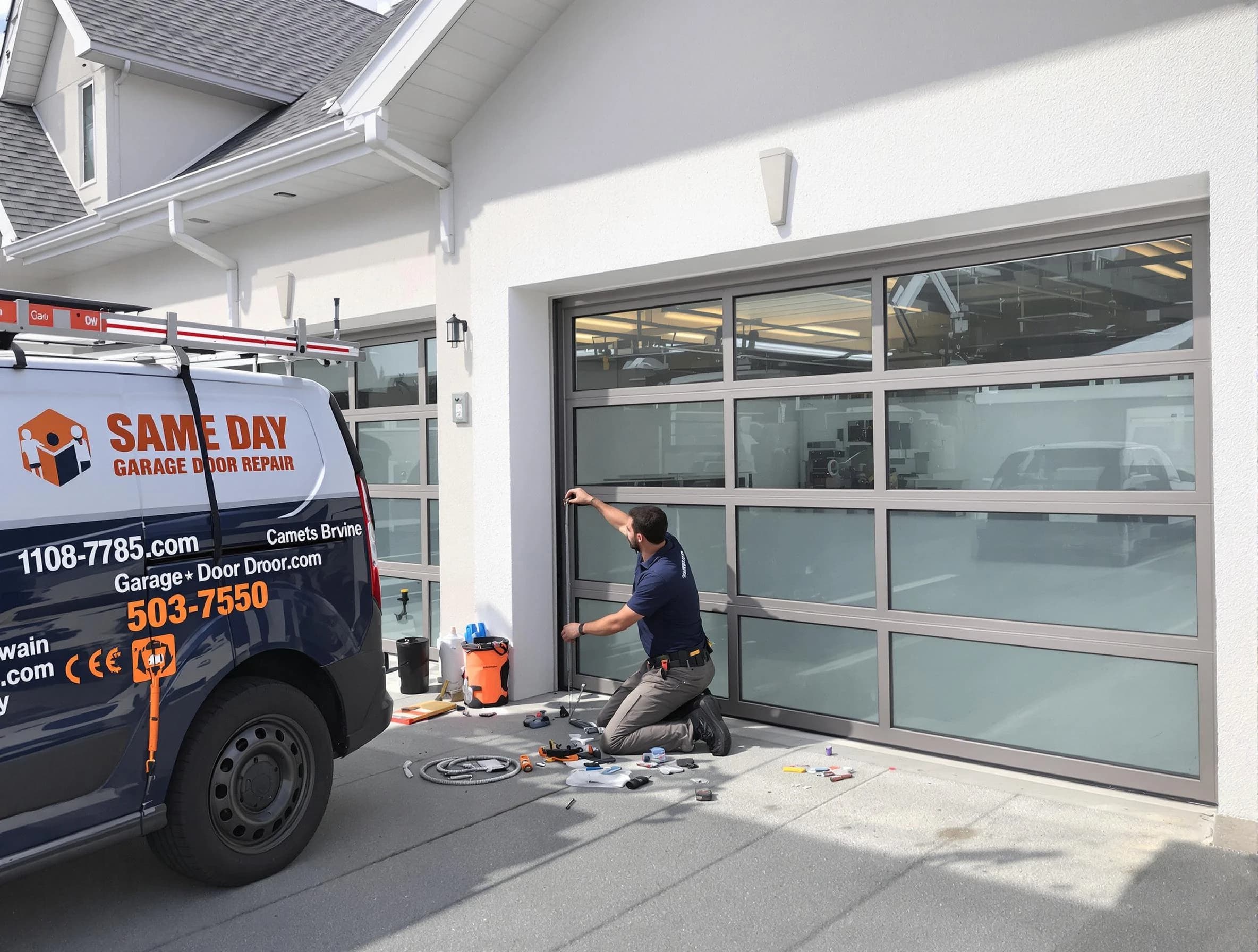 Same-day garage door repair service by Hampton Garage Door Repair in Hampton