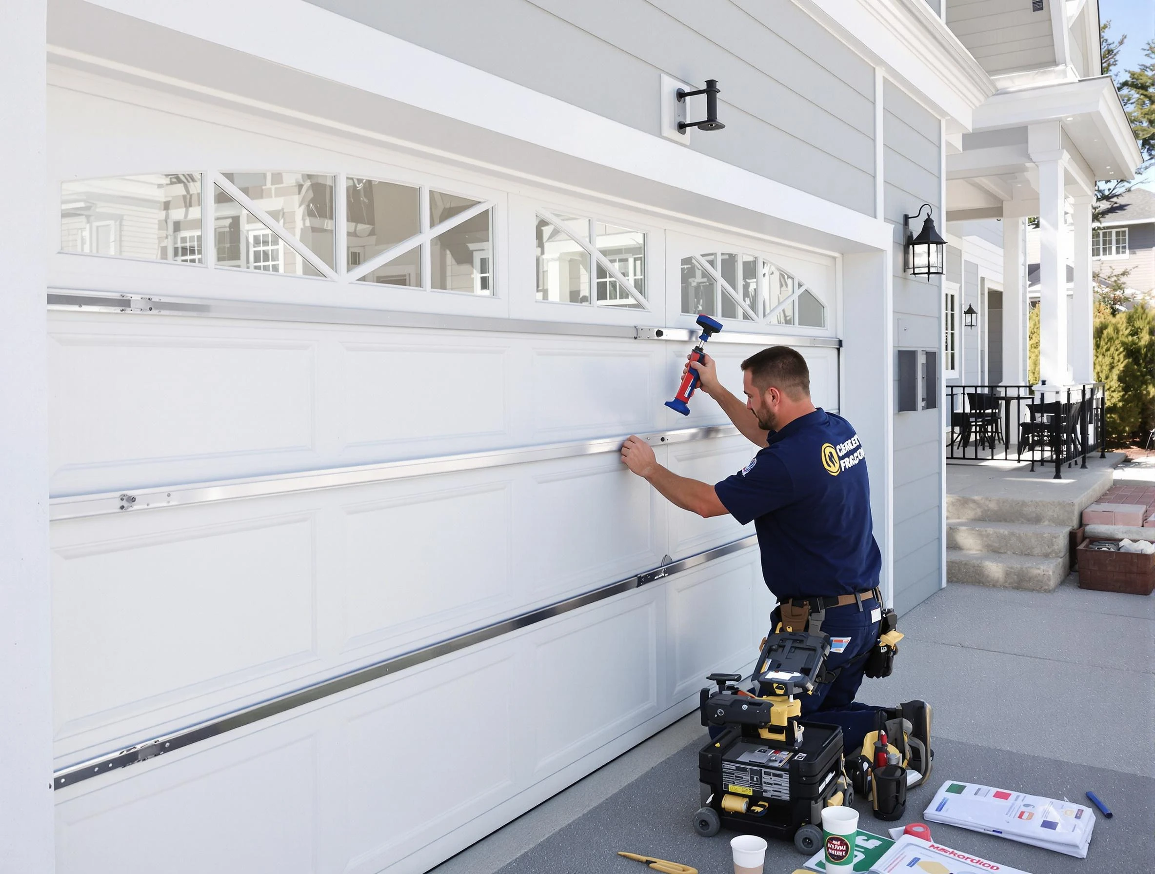 Professional garage door installation by Hampton Garage Door Repair in Hampton