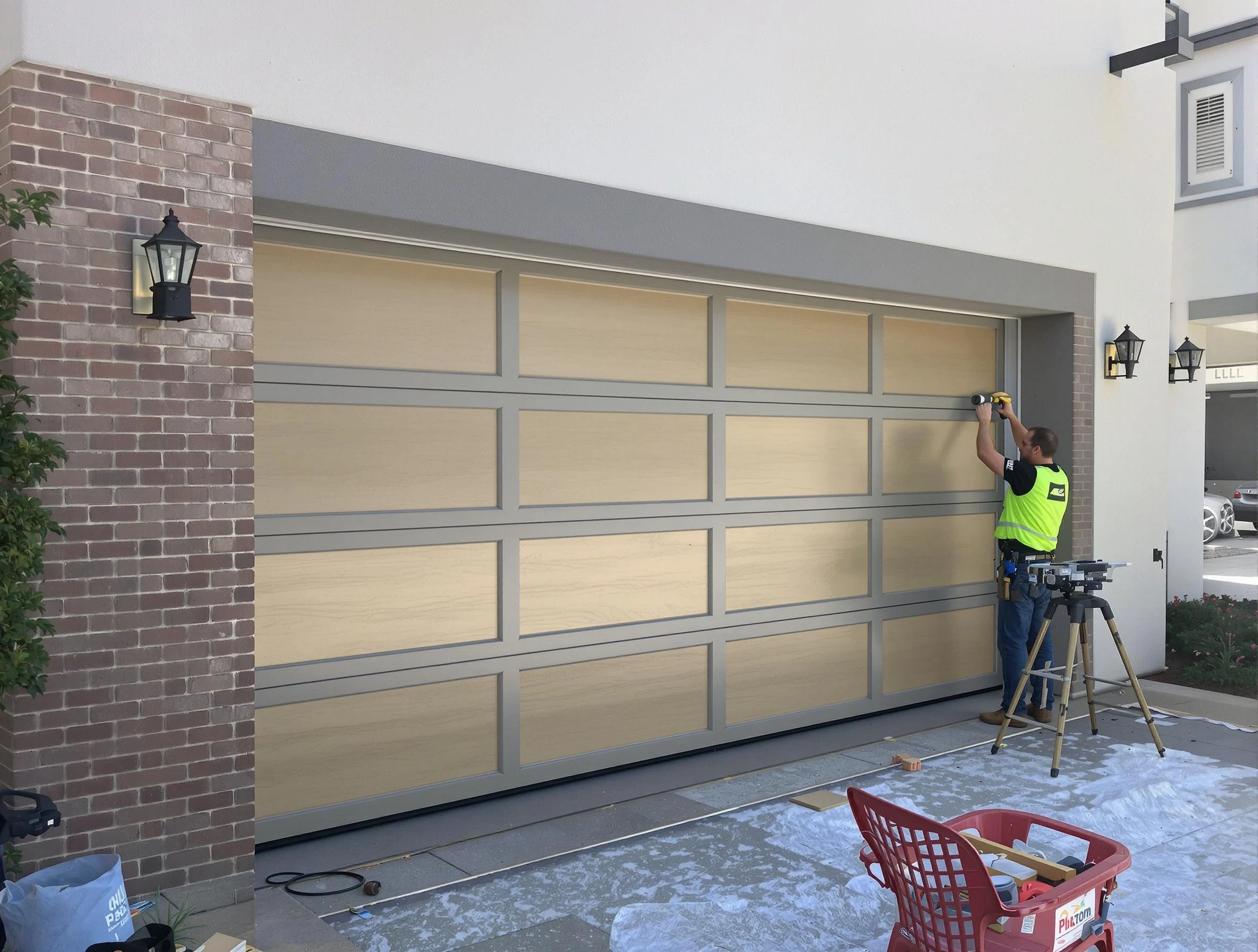 Garage door replacement service by Hampton Garage Door Repair in Hampton
