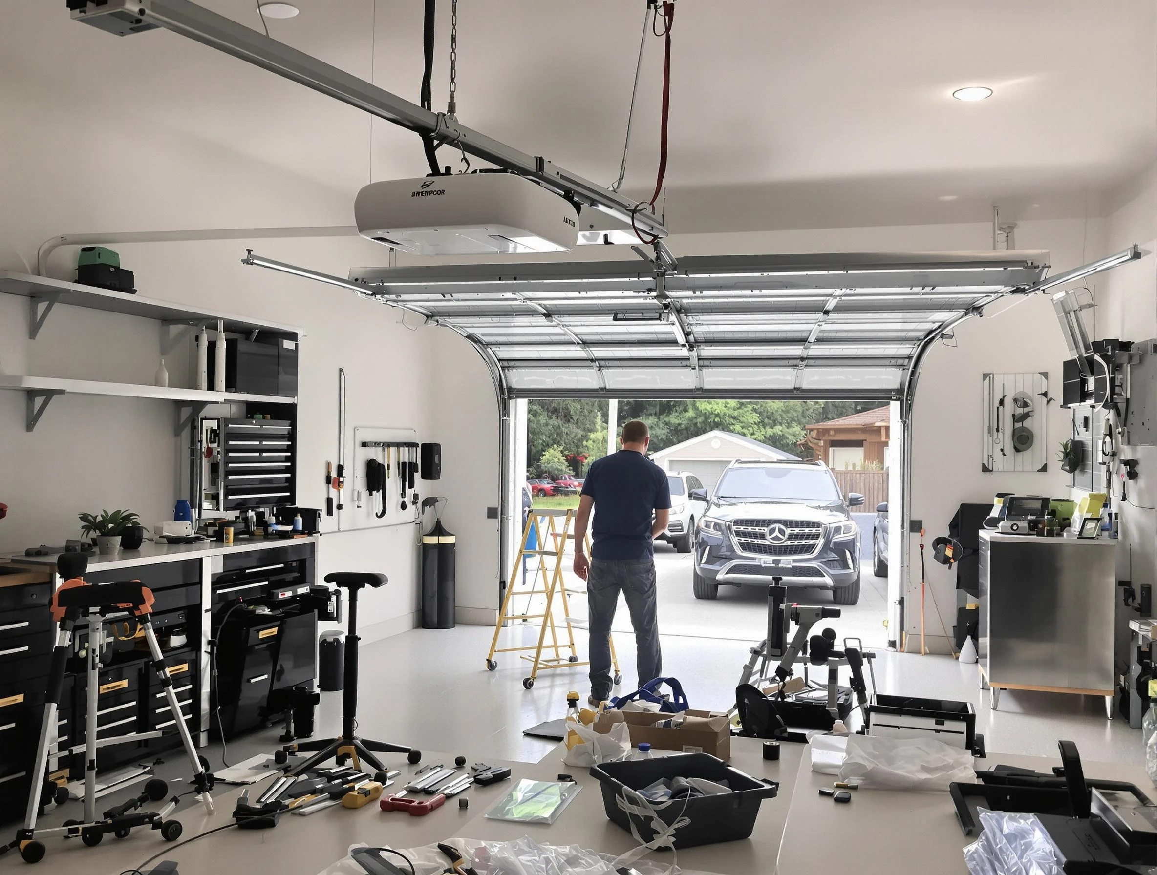 Garage door opener installation by Hampton Garage Door Repair in Hampton
