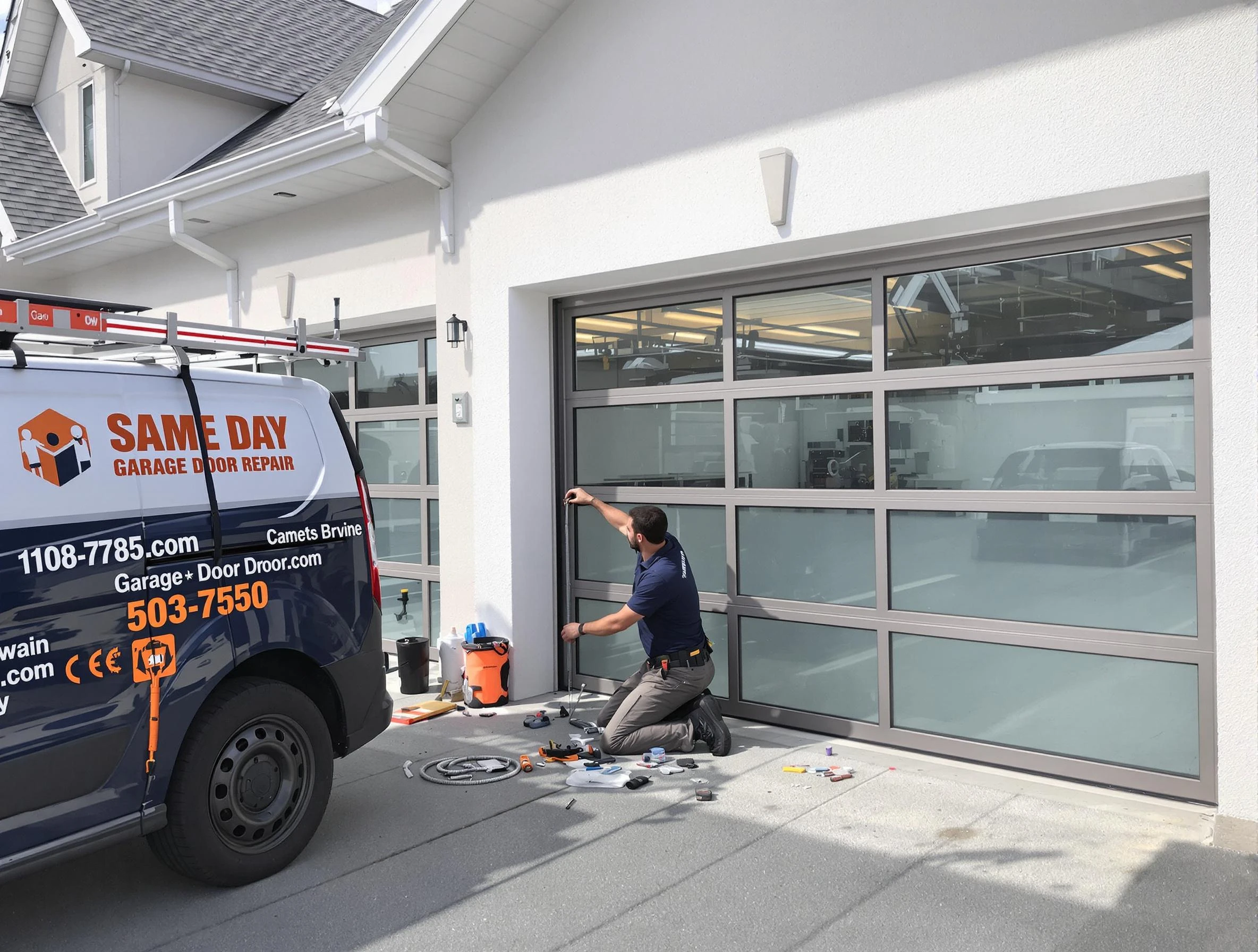 Same-day garage door repair service by Hampton Garage Door Repair in Hampton